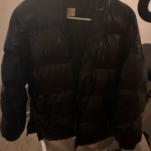 MICHAEL Michael Kors Glossy Black Puffer Jacket
